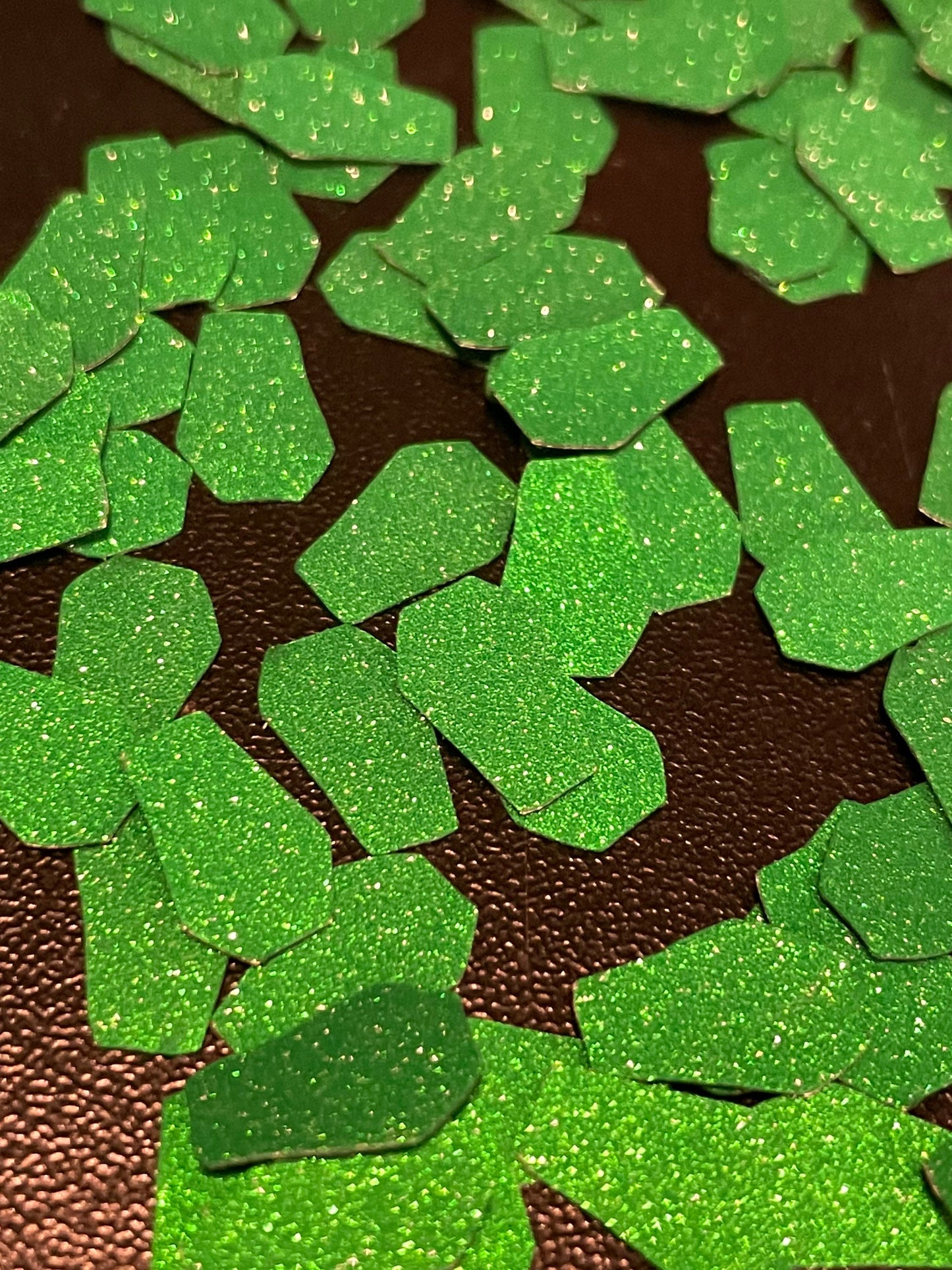 Shimmery Coffin Shaped Confetti - Multiple Colors - FREE SHIPPING