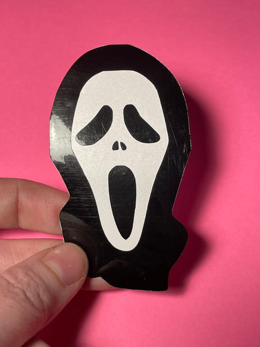 Scream horror ghost face classic movie removable vinyl sticker