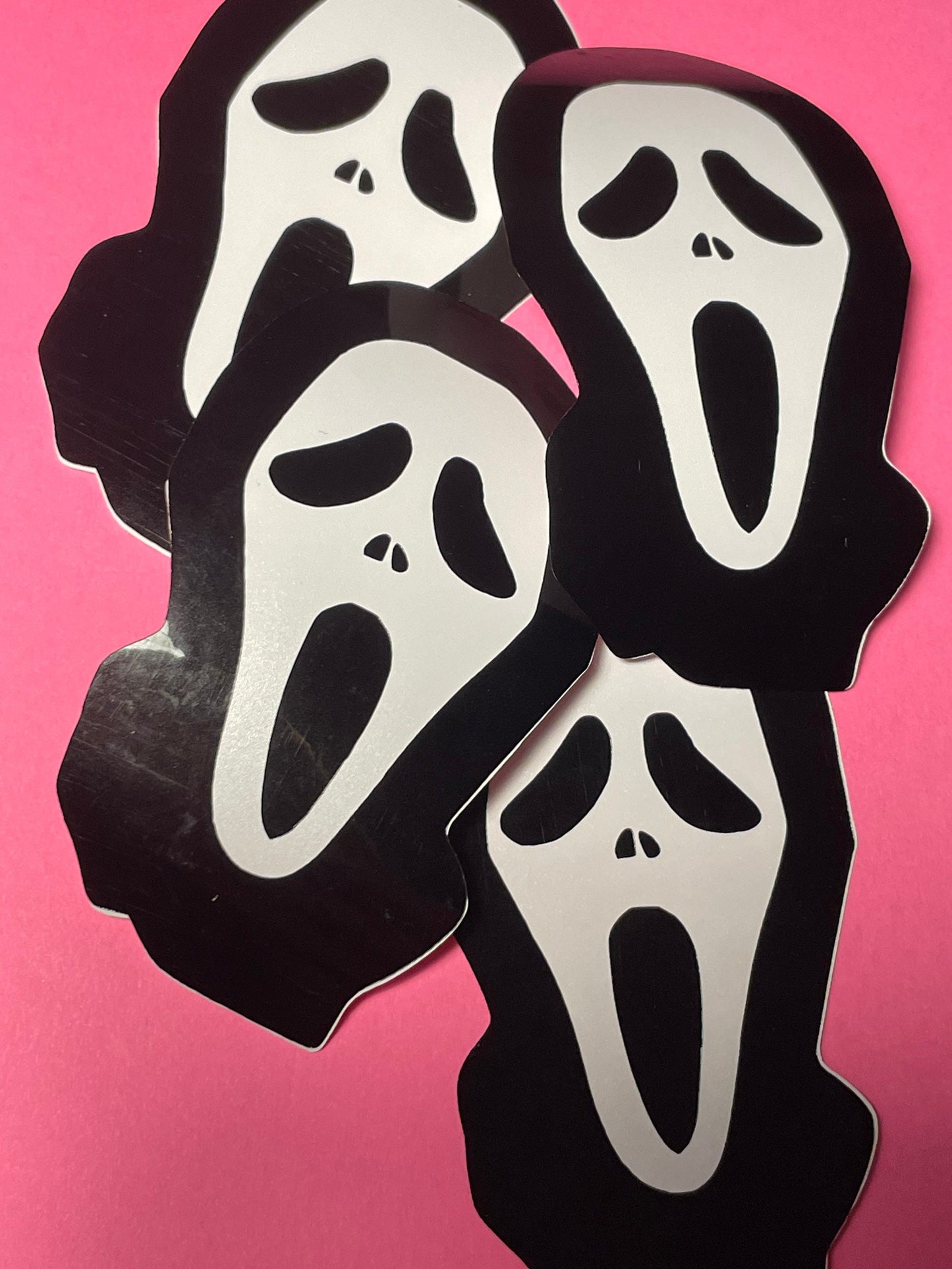 Scream horror ghost face classic movie removable vinyl sticker